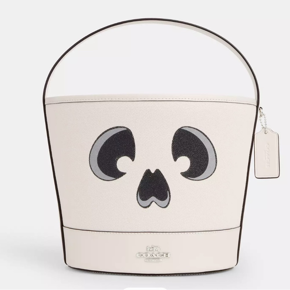 Coach Trick Or Treat Halloween Skeleton Ghost Bucket Bag